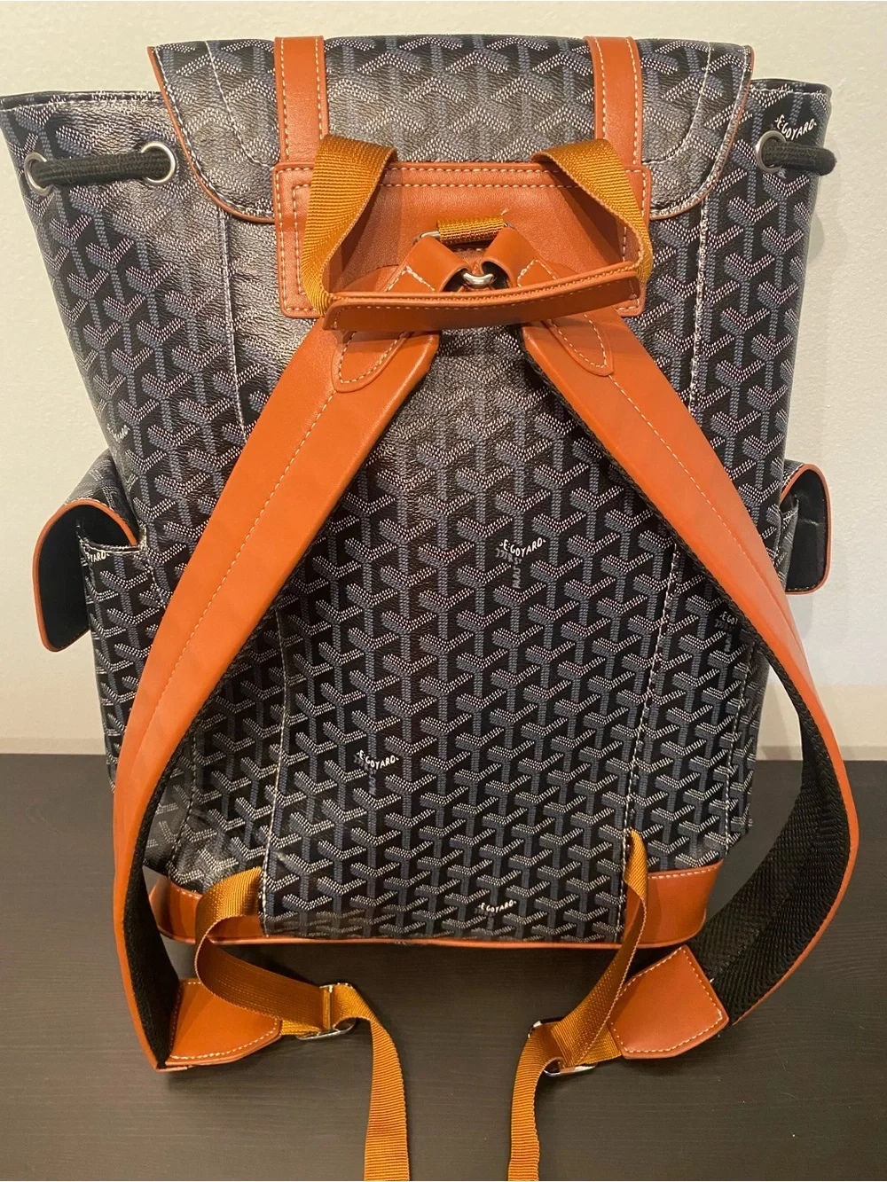 Designer Goyard-Navy and Black Backpack
